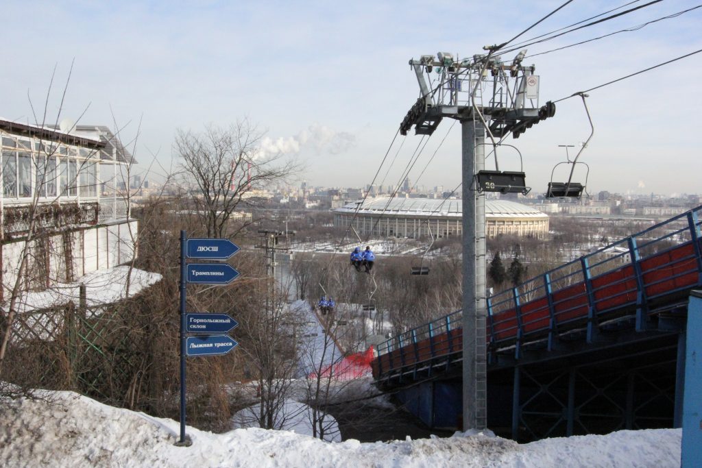 雀ヶ丘のスキーリフト
