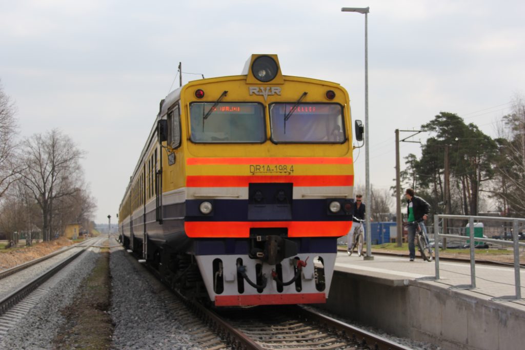 ラトヴィアの郊外列車です。