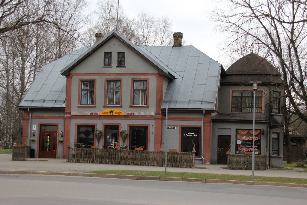 スィグルダの街はオシャレです。