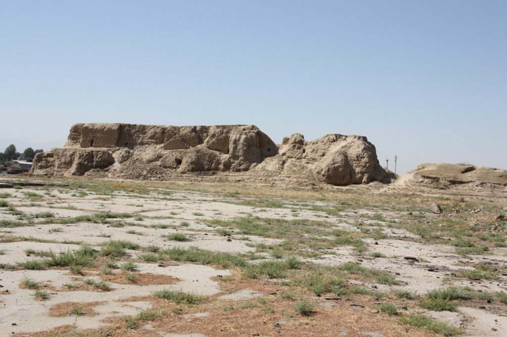 ウズべキスタン　列車からの風景